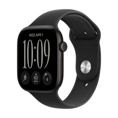 Apple Watch Series 12, 46 мм корпус из алюминия цвета «Black», ремешок Sport Band размера M/L цвета «Black»